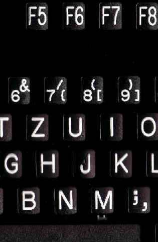Groschrift-Tastatur ta-40031-10,  graviert