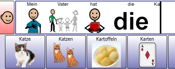 Wortvorhersage mit Symbolen